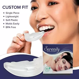 Stop Snoring Adjustable Mouthpiece Anti Snore Sleeping Aids Apnea Mouth Guard AU - Picture 1 of 6