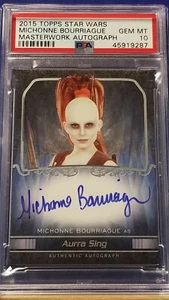 Michonne Bourriague as Aurra Sing - 2015 Star Wars Masterwork Autograph PSA 10 - Picture 1 of 2