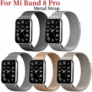 Stainless Steel Strap Magnetic Milanese Replacement for Xiaomi Mi Band 8 Pro - Picture 1 of 15