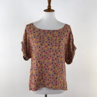 Pink Splendid Polka Dot Short Sleeve Tee sz M - Image 1 of 4