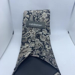 Croft & Barrow Men's Neck Tie Multicolor Geometric Pattern 100% Silk - Bild 1 von 6