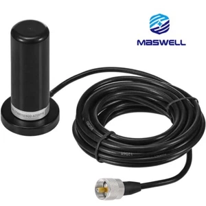 Maswell® PL259 Ham Radio Mobile Antenna Dual Band VHF UHF 136-174MHz 400-470MHz - Picture 1 of 8