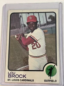 Topps Baseball #320 Lou Brock Cardinals 1973 en muy buen estado/excelente  - Imagen 1 de 2