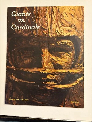 1968 (8/25) NY Giants vs St. Louis Cardinals Pre-season NFL  Football Program - Image 1 of 2