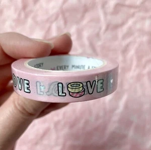Every Minute A Story 10mm Washi Love Design Washi Tape With Silver Foil. New. - Picture 1 of 2