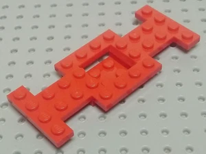 Lego Plate Vehicle Chassis Base 4x10 with 2x2 Recess [4212b] Red x1 - Picture 1 of 5