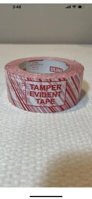 Cinta de impresión 'Tamper Evident' marca Uline, imposible de realinear, 2"" X 110 yardas Foto 1 de 4