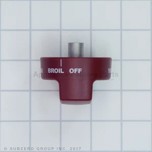 Wolf 822277 KNOB, RED - OVEN, BROIL, SVCE - Picture 1 of 2