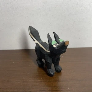 Vintage Hand Carved Wood Skunk Folk Art - Picture 1 of 9