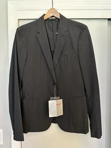 NWT Prada Men's Blazer Jacket- Size 52 - Neiman Marcus $815 Black Cotton - Picture 1 of 24
