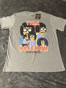 Camiseta BOB'S BURGERS TINA BELCHER Familia Dibujos Animados Show de Televisión PARA HOMBRES GRANDE NUEVA con ETIQUETA - Imagen 1 de 5