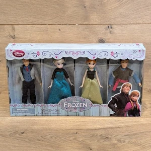 Disney Store Frozen 5" Mini Puppe Set 4er Pack Kristoff Anna Elsa Hans Neu - Bild 1 von 5