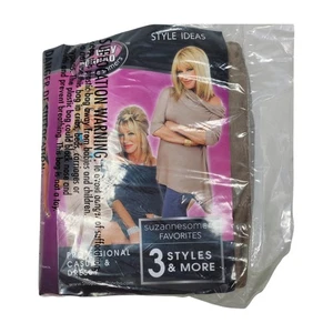 Suzanne Somers 3 Wege Poncho 3 Styles Mokka Easy Fit Gr. S-L wie im TV NEU - Bild 1 von 4