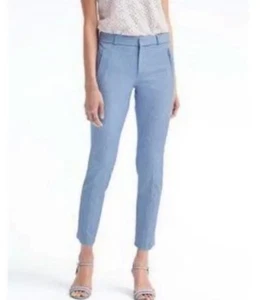 Pantalone alla caviglia Banana Republic Ryan blu elasticizzato con tasca taglia 00P - Foto 1 di 7