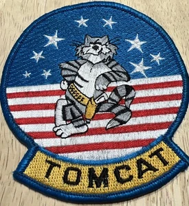 Toppa morale bandiera Tomcat ricamata stelle e righe USAF - Foto 1 di 16