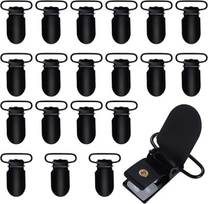 Marrywindix 20pcs 1" Suspender Clips Metal Holder Clips Sheet Fasteners Clips - Picture 1 of 7
