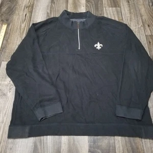 Tommy Bahama Mens New Orleans Saints Pullover 1/4 Zip NFL Football Size 3XL - Picture 1 of 16