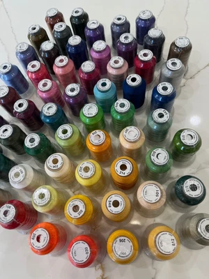 Premium Embroidery Thread Kit 59  Colors Polyester 500m 550y - Image 1 of 4