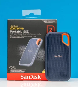 SANDISK Extreme Portable SSD 2TB External up tp 1050Mbs read - Picture 1 of 8