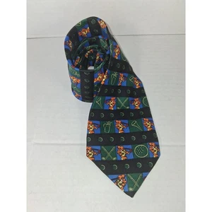 Disney Pooh Golf Tie Men's Novelty Cartoon Character Necktie Accessory - Picture 1 of 4