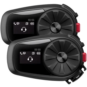 SENA 5S Motorcycle Bluetooth Intercom Motorbike Motorcycle Touring Dual Pack - Picture 1 of 8