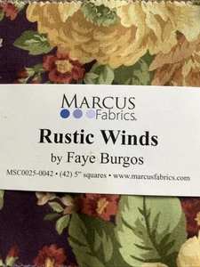 Rustic Winds Marcus Fabrics Charm Pack 42 100% Cotton 5" Precut Fabric Squares - Picture 1 of 7