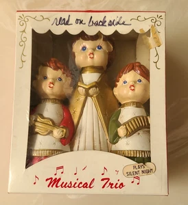 Vintage 1970er Star Creation Musical Trio Chor Kinder Stille Nacht Made in Japan - Bild 1 von 10