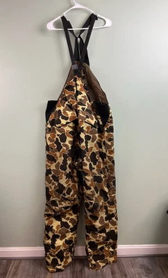 Browning Camo Bib Overalls X-Large Gore-Tex Lined Hunting Pants XL Warm Winter - Image 1 of 4