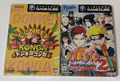 Nintendo Gamecube Japonés Lote de 2 - Donkey Konga y Naruto 2 - DIcx23 Foto 1 de 4