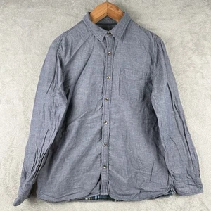 Fat Face Flannel Lined Button Up Shirt Mens XL Blue Basic Casual Outdoors Europe - Picture 1 of 9