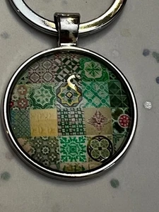 Nuevos llaveros hechos a mano con diseño de azulejos portugueses Portugal de una cara - Imagen 1 de 10