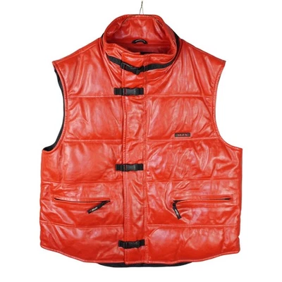 Colete Masculino M. Julian Wilsons Couro Vermelho Tamanho XL Vermelho All the Vibes MJX - Imagem 1 de 4