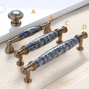 Ceramic Drawer Pulls Cupboard Door Handles Kitchen Cabinet Handles Dresser Knob - Picture 1 of 1
