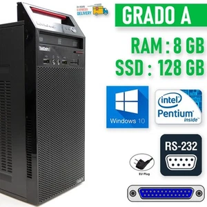 Desktop Computer Lenovo EDGE71 Pentium 8GB 128GB Serial RS232 Parallel WIN10 - Picture 1 of 6