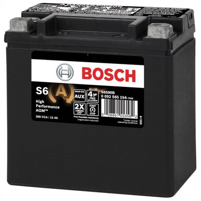 Bateria de arranque Bosch S6590B Bosch alto desempenho - Imagem 1 de 3