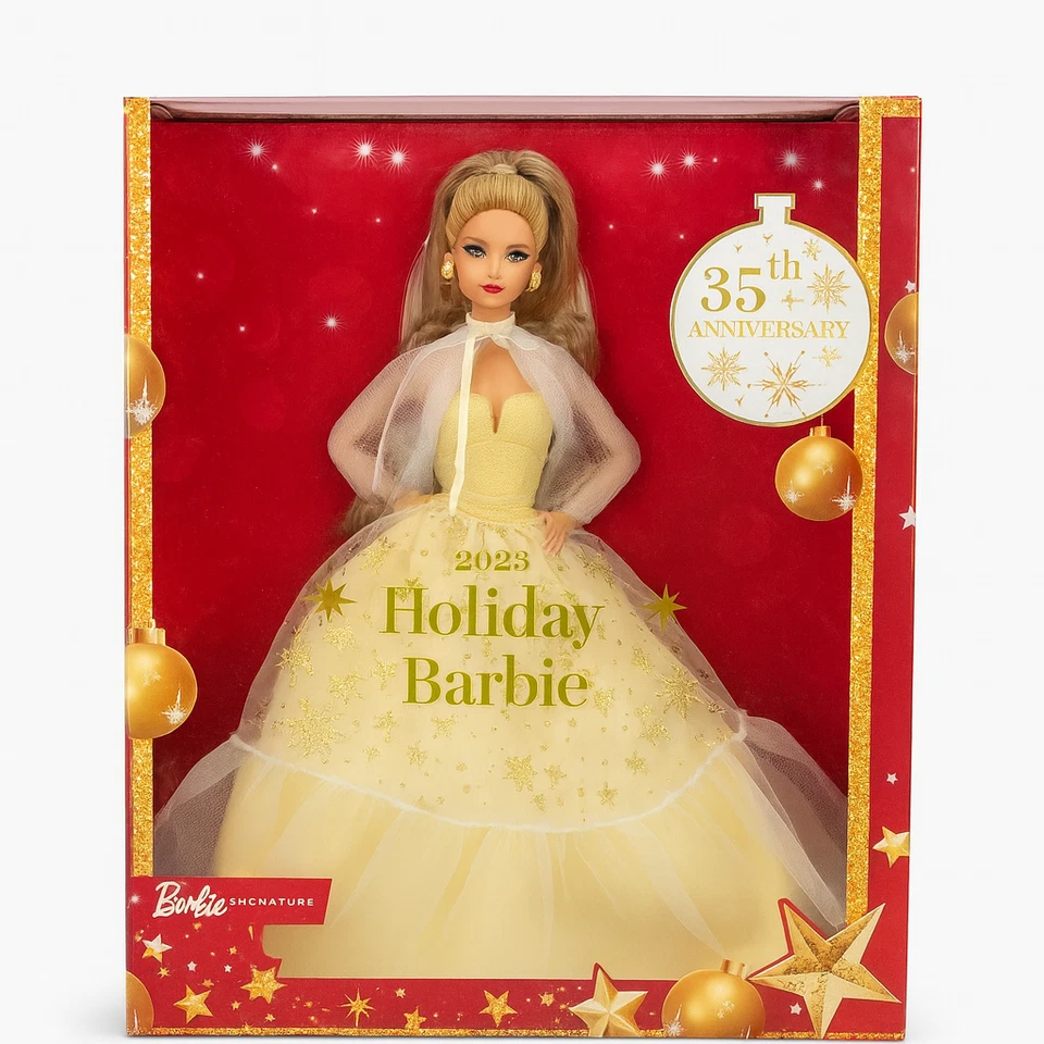 2023 35th Anniversary Holiday Barbie -Dark Golden Blonde/Light Brown- TDR