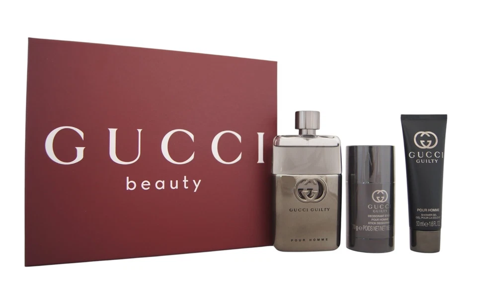 Gucci Guilty Pour Homme Eau de Toilette 90ml + Deodorant Stick 75ml & Shower Gel - Bild 1 von 1
