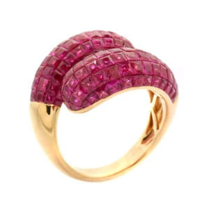 RUBIN RING TOTAL 9,20 CARAT(!) 750 ROSÉGOLD TOP DESIGN WERT 12.000 EURO NEU - Bild 1 von 5