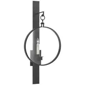 2002AI Suzanne Kasler Alice 1 Light 11.75 inch Aged Iron Sconce Wall Light - Picture 1 of 7