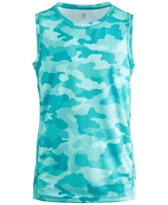 ID Idelogy Big Boys Sz 7 Cassandra Camo Tank Tropical Surf Teal - Picture 1 of 3