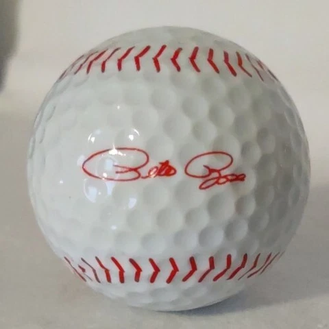 Cincinnati Reds Pete Rose facsimile signature Baseball design Golf Ball Cover