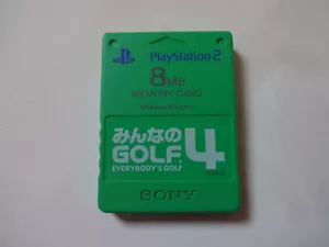 SONY Playstation 2 Memory Card 8MB "Premium Series MINNA NO GOLF 4" 2003 Japan - Picture 1 of 8