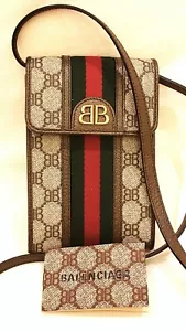 Balenciaga and Gucci Italy Project Crossbody Bag BB monogram - Picture 1 of 12