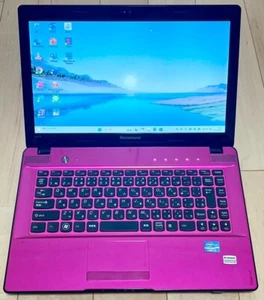 Lenovo Ideapad Z470 Corei5-2450M 2.8GHz SSD 240GB RAM 8GB 14 inc Pink Laptop - Picture 1 of 6