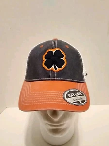 Black Clover Syracuse 2 Tone Vintage Adjustable Hat Navy-White/Orange 8671 - Picture 1 of 9