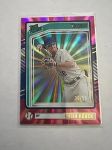 2024 Donruss Baseball Pink Laser Rated Rookie Colin Houck 30/50 New York Mets - Picture 1 of 1