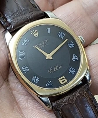 ✅ Reloj Rolex Cellini Danaos 4233 oro rosa macizo de 18 quilates - para hombre - RARO de colección ✅ Foto 1 de 4