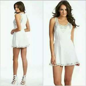 NWT GUESS by Marciano embellishments Kylie Fit-and-Flare Dress SIZE 2 - Picture 1 of 3