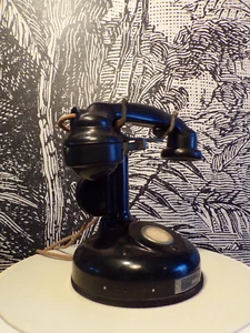 ANCIEN TELEPHONE LMT 1924-à colonne-écouteur DESIGN 1920-30 métal bakélite - Bild 1 von 6