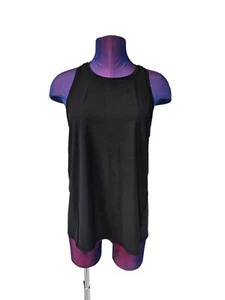 Athleta Black Chi Racerback Exercise Tank Top Size Medium Women's F92 - Picture 1 of 8